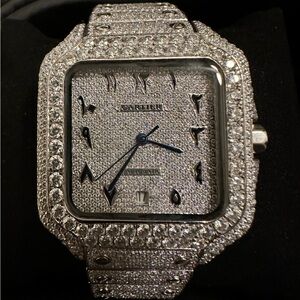Custom Diamond Cartier Watch